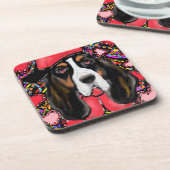 Basset Hound Untersetzer (Linke Seite)