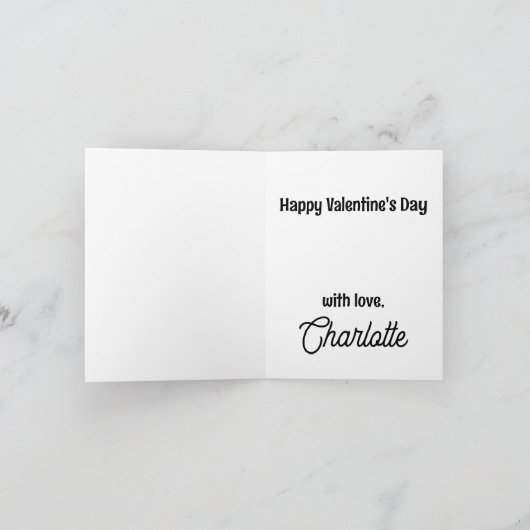 Basset Hound Valentinstag Karte (Innenseite)