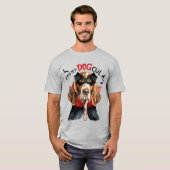 Basset Hound Vampire Dog Funny Halloween T-Shirt (Vorne ganz)