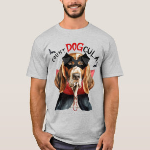 Basset Hound Vampire Dog Funny Halloween T-Shirt