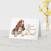 Basset Hound Vater Karte (Gelbe Blume)