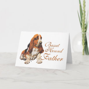 Basset Hound Vatertag Karte