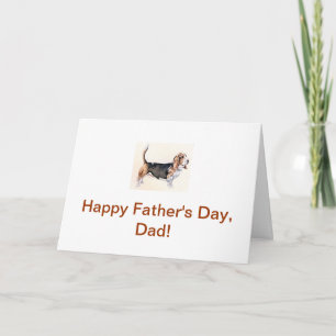Basset Hound Vatertagskarte Karte