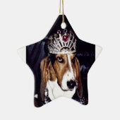 Basset Hound-Verzierung Keramik Ornament (Rechts)