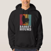 Basset Hound Vintage  1 Hoodie (Vorderseite)