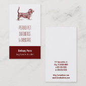 Basset Hound Visitenkarte (Vorne/Hinten)
