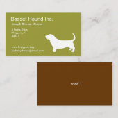 Basset Hound Visitenkarte (Vorne/Hinten)