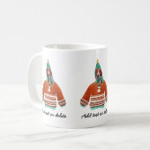 Basset Hound Wear Ugly Sweater Xmas Hund Lover Kaffeetasse (Vorderseite Links)