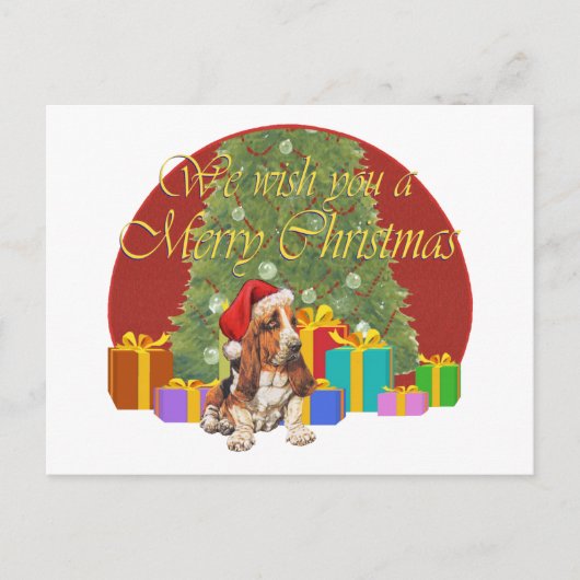 Basset Hound Weihnachten (Vorderseite)