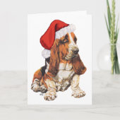 Basset Hound Weihnachten (Vorderseite)