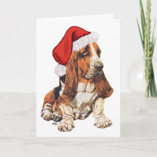 Basset Hound Weihnachten (Vorderseite)
