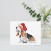 Basset Hound Weihnachten (Stehend Vorderseite)