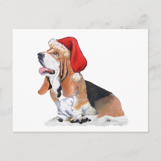 Basset Hound Weihnachten (Vorderseite)