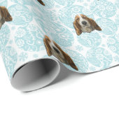 Basset Hound-Weihnachten Geschenkpapier (Rolleneckpunkt)