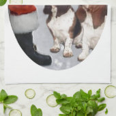Basset Hound Weihnachten Handtuch (Gefaltet)