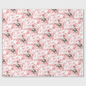 Basset Hound-Weihnachten Ho Ho Ho Geschenkpapier (Flach)