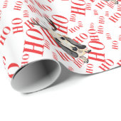 Basset Hound-Weihnachten Ho Ho Ho Geschenkpapier (Rolleneckpunkt)