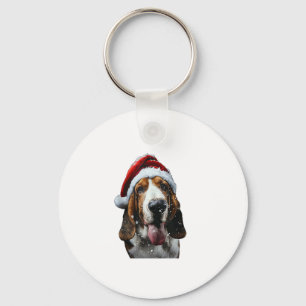 Basset Hound Weihnachten Schlüsselanhänger