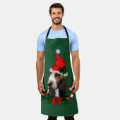 Basset Hound Weihnachten Schürze (Getragen)