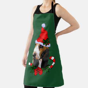 Basset Hound Weihnachten Schürze
