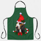 Basset Hound Weihnachten Schürze (Vorderseite)