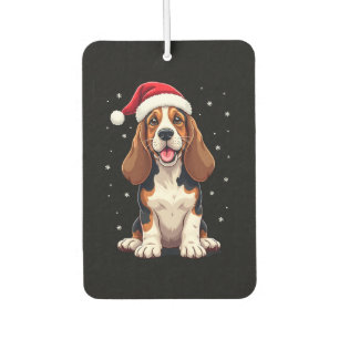 Basset Hound Weihnachten Tank Top Autolufterfrischer