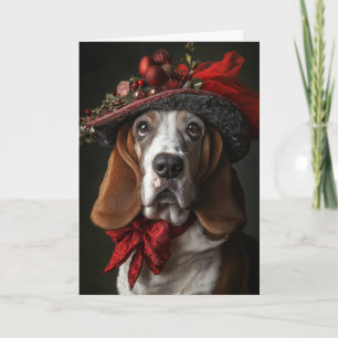 Basset Hound Weihnachten viktorianischer Hund