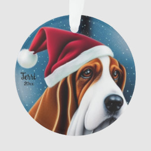 Basset Hound, Weihnachten, Weihnachtsschmuck Ornament