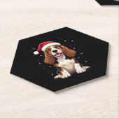 Basset Hound Weihnachts-Tank Untersetzer (angewinkelt)