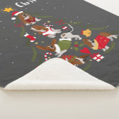 Basset Hound Weihnachtsbaum Xmas Hund Lover Sherpadecke (3/4)