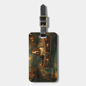 Basset Hound Weihnachtsfest Reise Gepäckanhänger (Vorderseite vertikal)