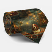 Basset Hound Weihnachtsfest Reise Krawatte (Gerollt)