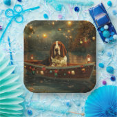 Basset Hound Weihnachtsfest Reise Pappteller (Party)