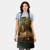 Basset Hound Weihnachtsfest Reise Schürze (Getragen)