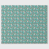 Basset Hound Weihnachtsgeschenk Wraps Geschenkpapier (Flach)