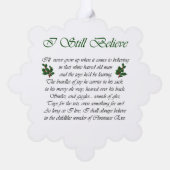 Basset Hound Weihnachtsgeschenke Ornament Karte (Rückseite)