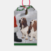 Basset Hound Weihnachtsgeschenke Tags Geschenkanhänger (Rückseite)
