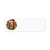 Basset Hound Weihnachtskranz (Vorne)