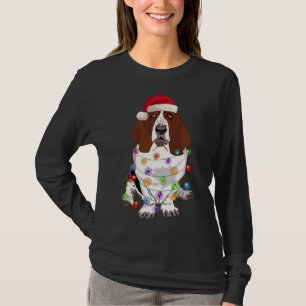 Basset Hound Weihnachtslicht Weihnachtslicht Weihn T-Shirt