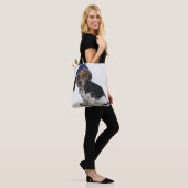 Basset Hound-Welpe mit Maske Tasche (Am Model)