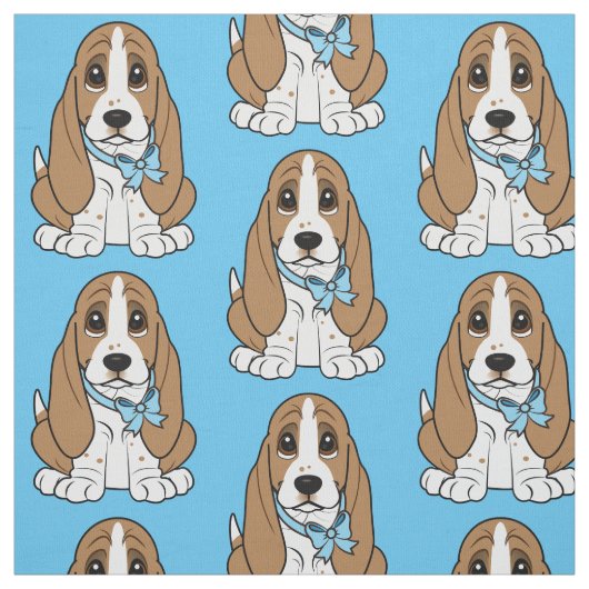 Basset Hound-Welpe Stoff (Muster)