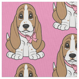 Basset Hound-Welpe Stoff