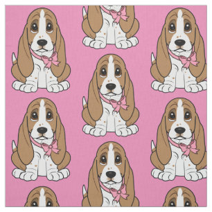 Basset Hound-Welpe Stoff