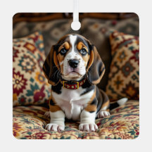 Basset Hound Welpen Hund Personalisiert Weihnachte
