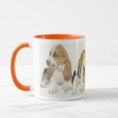 Basset Hound Welpen Tasse (Links)