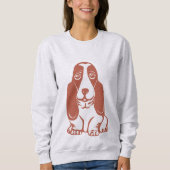 Basset Hound Women's Sweatshirt (Vorderseite)