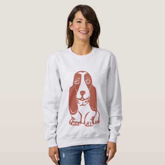Basset Hound Women's Sweatshirt (Vorne ganz)