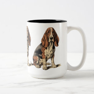 Basset Hound Zweifarbige Tasse