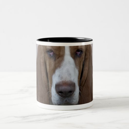 Basset Hound Zweifarbige Tasse (Mittel)