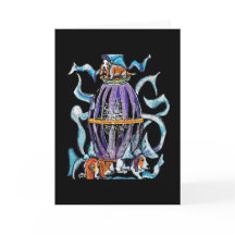 Basset Hounds & Bows - Schlichte Karte